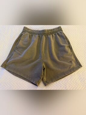 Gymshark Olive Green Elastic Waist Shorts